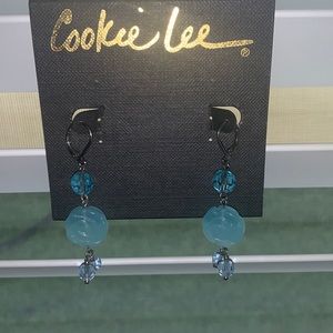 Cookie lee genuine crystal earrings!